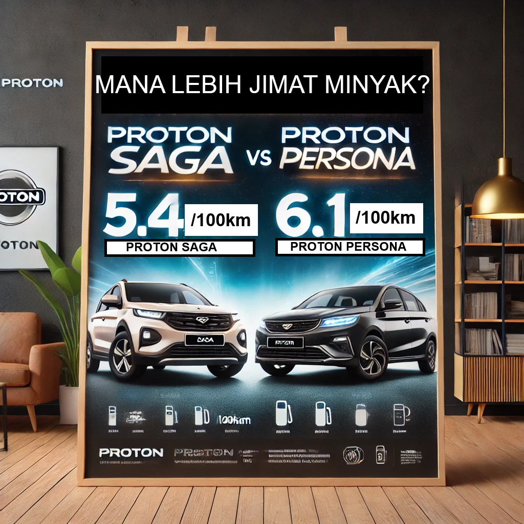 Model Proton Paling Jimat Minyak: Proton Saga vs Proton Persona