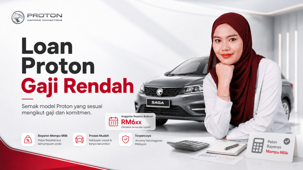 Loan Proton gaji rendah bersama Nurul Proton untuk semakan model Proton yang sesuai mengikut gaji dan komitmen