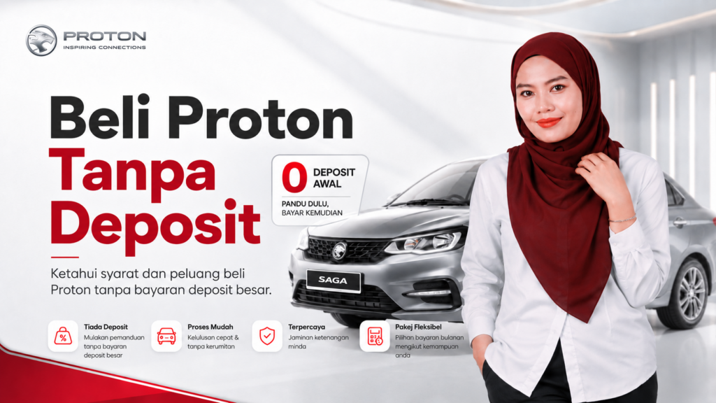 Beli Proton tanpa deposit bersama Nurul Proton untuk semakan syarat loan dan peluang kelulusan bank