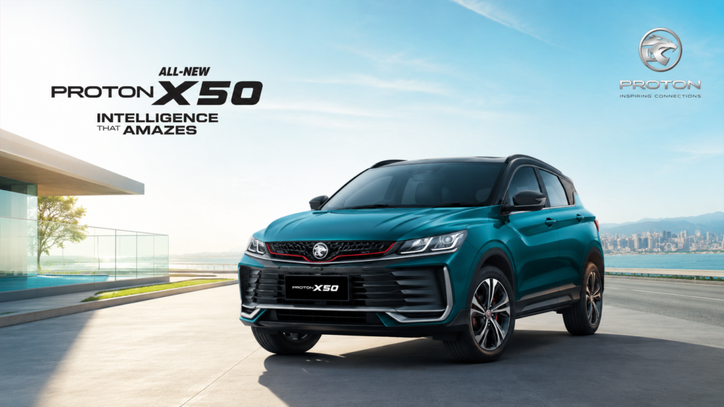 All-New Proton X50 dengan tema Intelligence That Amazes, SUV kompak Proton bergaya moden dengan teknologi pintar, prestasi berkuasa dan ciri keselamatan canggih